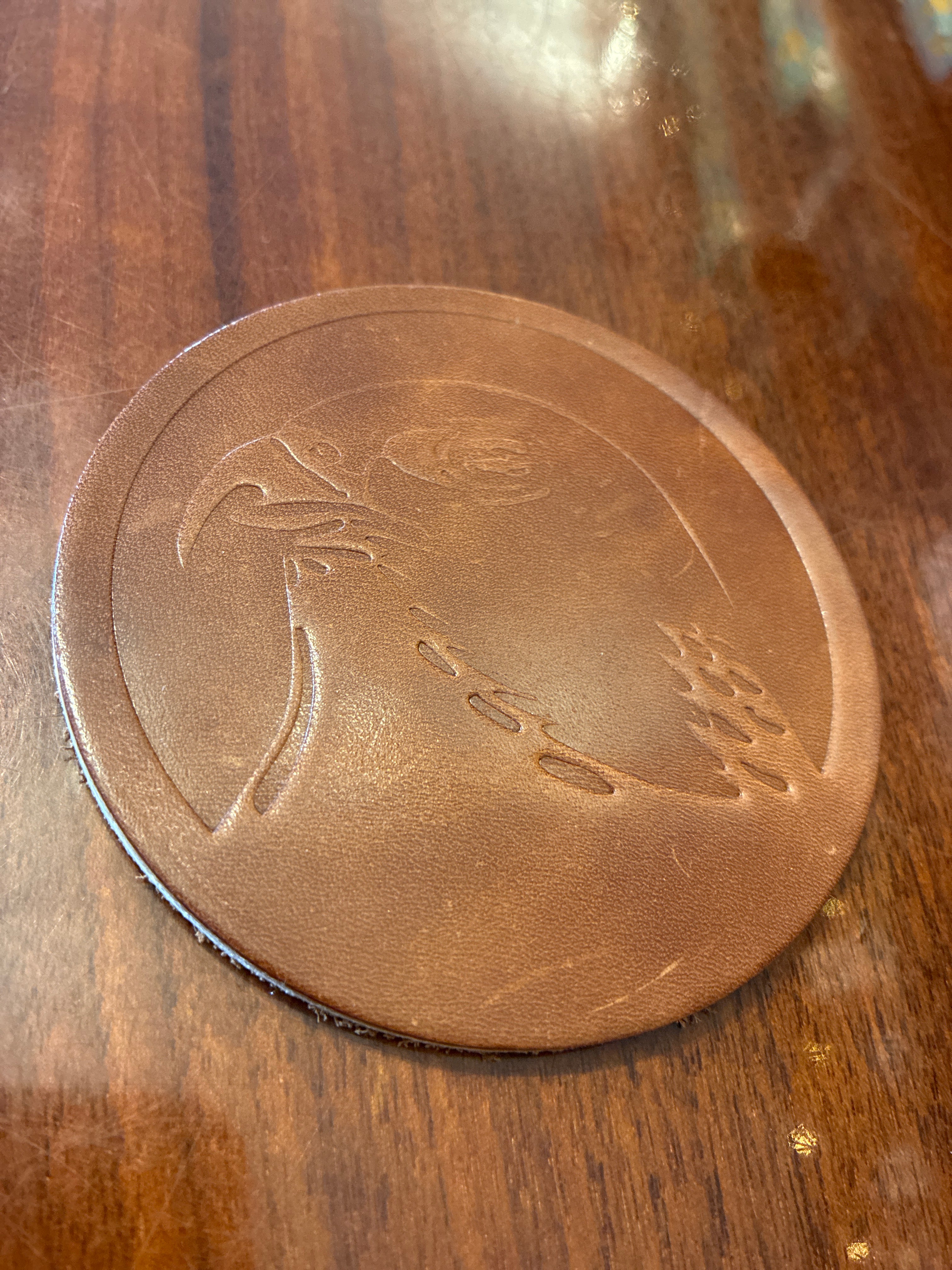 Handcrafted Leather Coaster