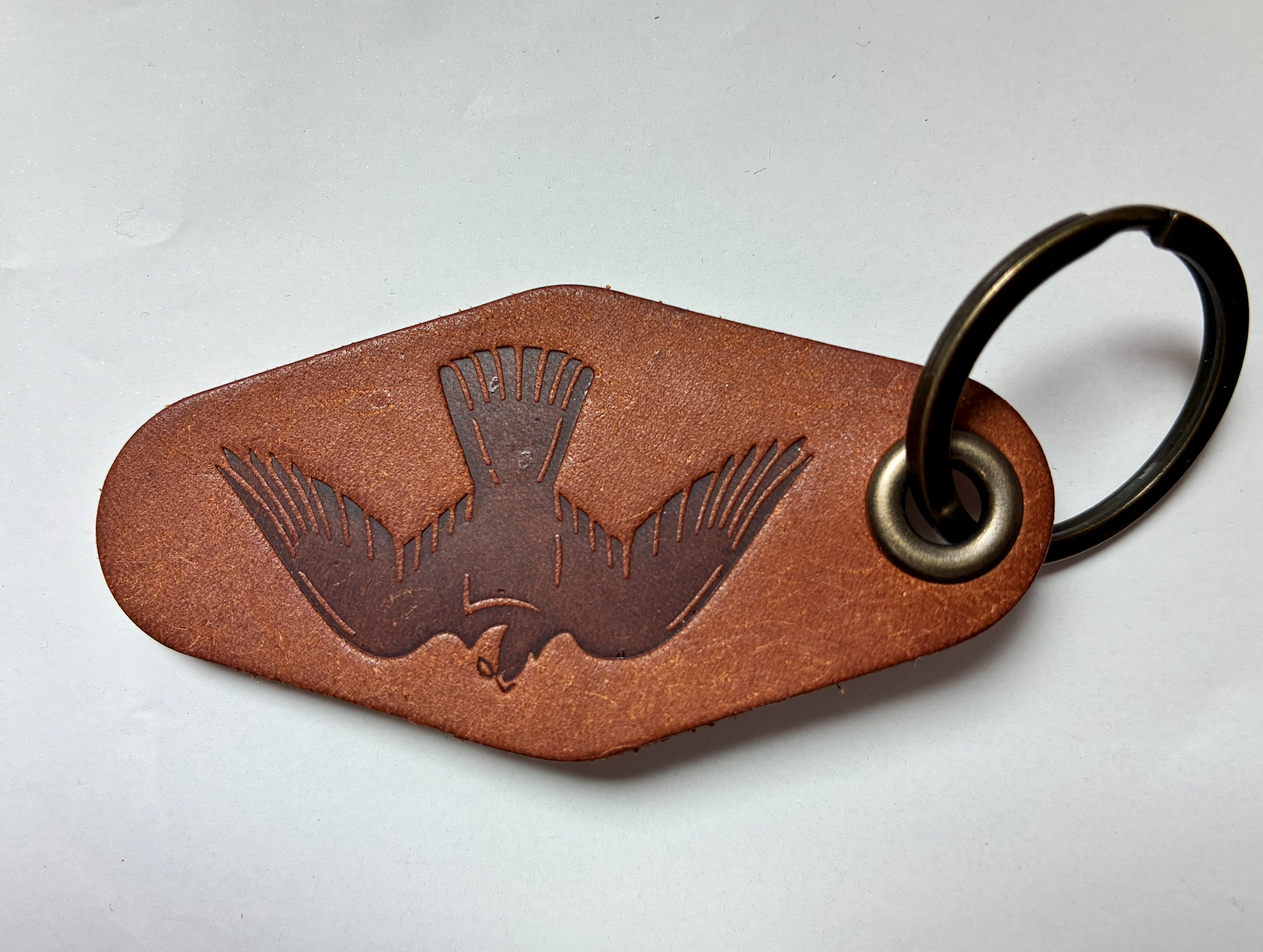 Peregrine Handcrafted Leather Keychain